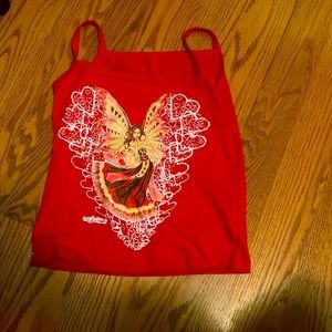 Aesthetic Red Fairy Grunge Top, detailed, perfect condition